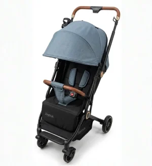 Joyous JY09 Luxury Baby Stroller – Foldable Travel Pram with Canopy & Storage Basket (Green)