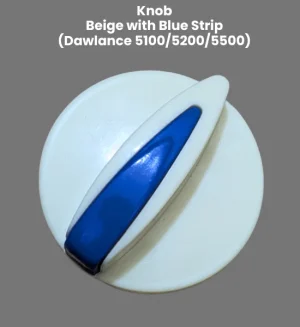 Premium Quality Dawlance Knob Beige Color with Blue Strip - Easy Fit Washing Machine Part - KN-11