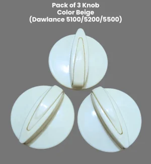 Pack of 3 Beige Knobs for Dawlance Washing Machine - Premium Quality - P03DK-1