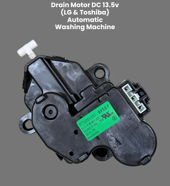 Drain Tractor Motor DC 13.5v for LG Automatic Washing Machine & Toshiba Models - DC-16