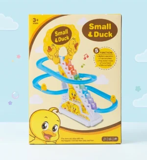 Small Duck Track Toy - Battery Operated Musical & Light-Up Duck Racing Track - 668-10