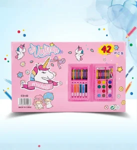 42 Pcs Kids Art & Coloring Set | Drawing, Coloring & Painting Kit for Kids - AS-42