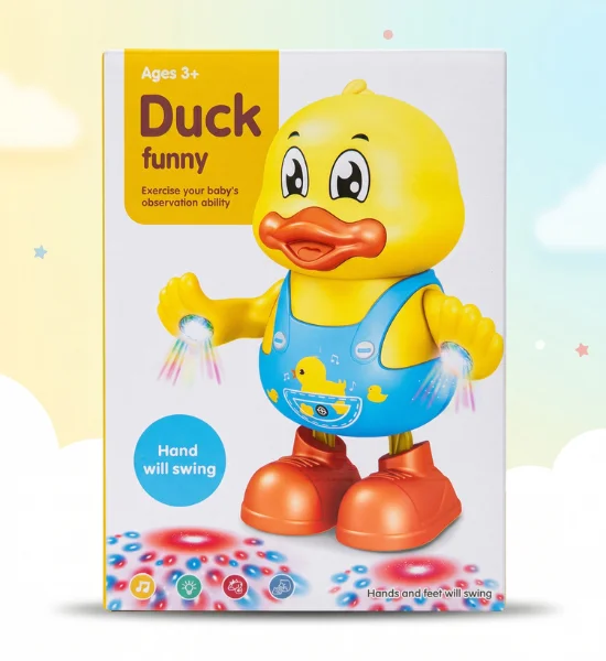 Funny Duck Musical Dancing Toy with Lights & Swinging Hands - Kids Toy - FS238