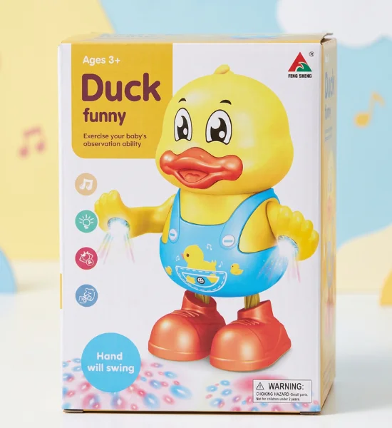 Funny Duck Musical Dancing Toy with Lights & Swinging Hands - Kids Toy - FS238 - Image 2