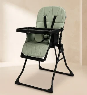 Joyous Baby High Chair | 5-Point Safety Harness, Adjustable Backrest & Foldable - HCY-021 (Green)