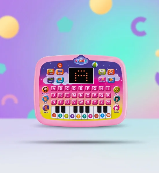 Kids Educational Learning Computer with LED Screen, ABC, Words, Music & Piano - 688-3 - Image 3