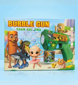 Fun Bubble Gun for Kids - Automatic Bubble Blowing Toy with LED Lights - BG-01