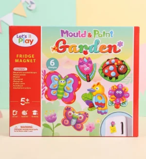 Mould & Paint Fridge Magnet Making Kit - 6 Assorted Designs for Kids - RZM-01