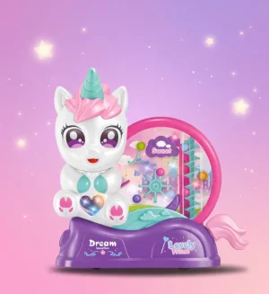 Electric Unicorn Animal Toy for Kids - Music, Lights & Rotating Motion - ZR226-2